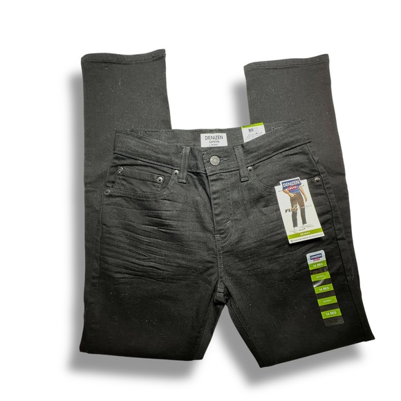 Denizen Levi's Boys' 14 Reg Skinny Black Jeans - Flex Slim Fit  School New - Picture 1 of 8